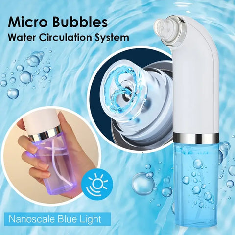 Electric Vacuum Blackhead Acne Pore Cleaner Water Cycle Skin Deep Cleaning USB Rechargeable Small Bubbles Beauty Care Tools