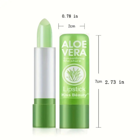 Aloe Vera Color Changing Lipstick 2pack- Long Lasting, Moisturizing