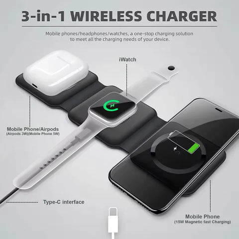 3-in-1 Wireless Charging Pad